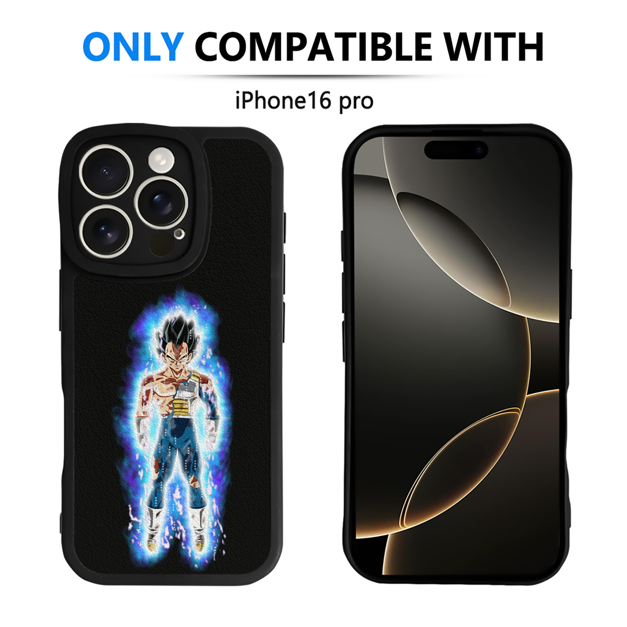 （画像用） ドラゴンボール ベジータ四世（Bejīta Yonsei）DRAGON BALL Vegeta IV 【iPhone 16シリーズ対応】シリコンスマホケース（レザー調） 材質：シリコン